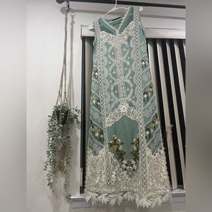 CRIMSON Lawn ‘22 original piece. Stitched exactly like model